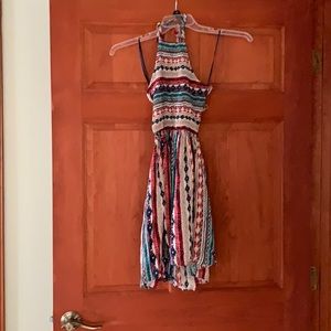 Tribal inspired halter dress